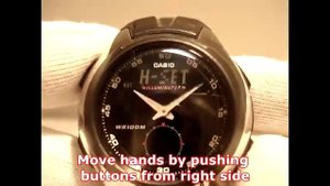 Casio AQ-160 manual 3319 module for set analog time