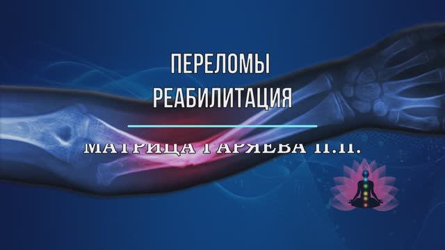 Матрица Гаряева*ПЕРЕЛОМЫ*РЕАБИЛИТАЦИЯ