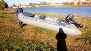 Надувная лодка Ракета РЛ-380 + транцевые колеса