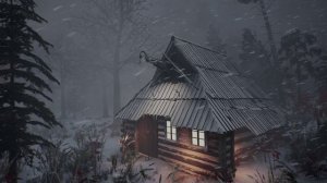 SNOWSTORM SOUNDS FOR SLEEPING. 5 hour medieval snow village blizzard & Wind sounds for sleeping