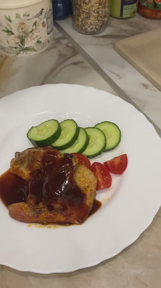 Рецепт
«Бедрышки барбекю» 🍖  от поваренка
