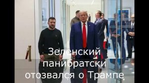 Зеленский панибратски отозвался о Трампе