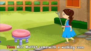 Little Miss Muffet HD with Lyrics - Nursery Rhymes by EFlashApps