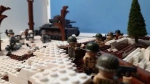 Обзор на лего самоделку Арденнская операция WW2
