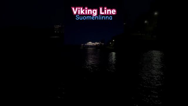 Viking Line ferry Cinderella sails past Suomenlinna island #travel #helsinki #vikingline #hels