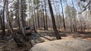 Дорога с Курмы off road Nissan Pathfinder R51, Isuzu Bighorn