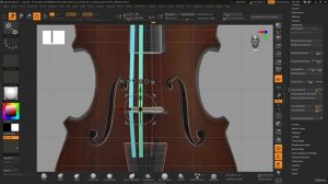 9. Model Chin Rest and Strings