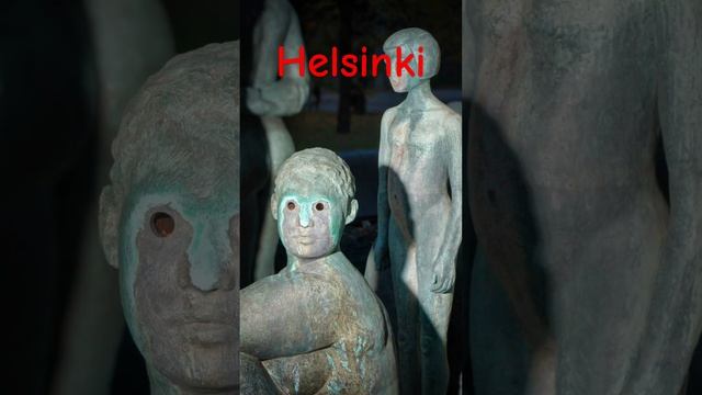 Helsinki, fountain near the Kiasma museum, water flows from the eyes when working #art