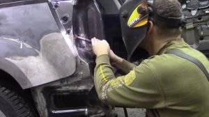 Сузуки Витара #2, пайка крыла и финал. Body repair after an accident.