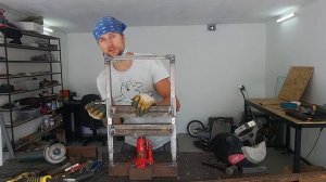 Маленький гидравлический пресс из домкрата  своими руками (из профильной трубы). DIY пресс.