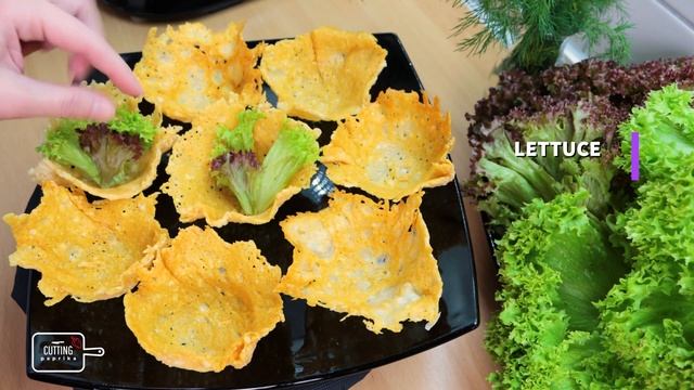 Parmesan Cups and Salmon - Easy Recipe for fantastic Party Snack