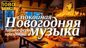 Спокойная Новогодняя Музыка 🎅🎄 Рождественская атмосфера у камина 🔥