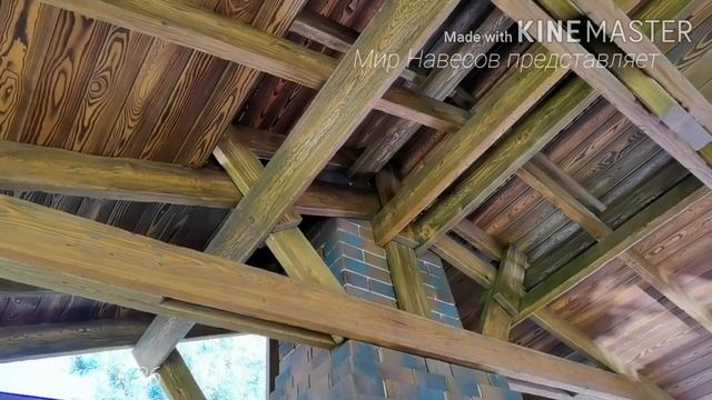 Мангальная зона  под ключ  компании  ...Мир Навесов... в Ростове на Дону.