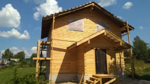 Дом 6 х 8м из профилированного бруса 138х142мм. S=96м2.