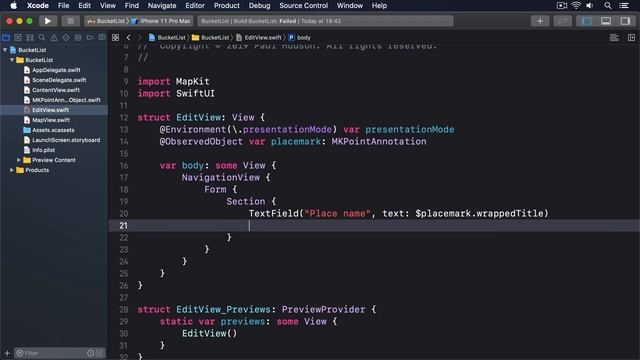 (OLD) Extending existing types to support ObservableObject – Bucket List SwiftUI Tutorial 9/13