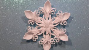 Мастер-класс "Снежинка из фоамирана"