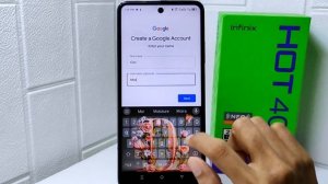 How To Create Google Account On Infinix Hot 40i / Hot 40 Pro