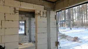 Безрамное остекление в газоблок. Иркутск.