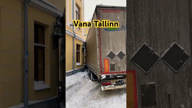 The truck drove into the old part of Tallinn, in winter. What was he doing there, how did he get ?