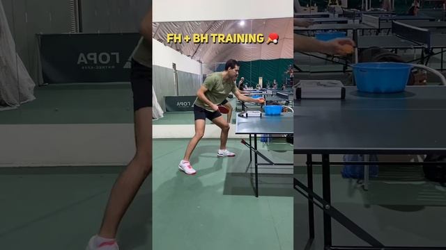 Тренировка форхенда и бекхенда 🏓