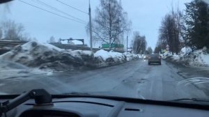 Поездка на машине город Ижевск. Улица Авангардная - Тимирязева.