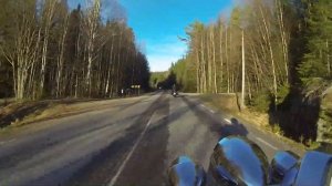 Honda Fury second trip 12 3 2014 Sweden