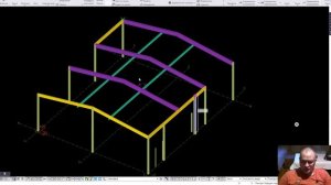 Проектирование навеса 11х11метров с электротельфером