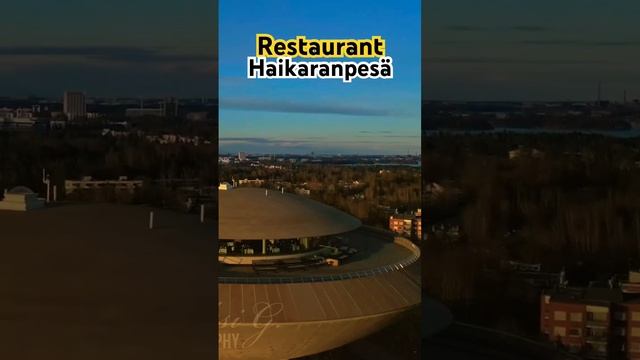 Espoo, Restaurant/water tower "Haikaranpesä" Stork's nest. #drone #finland4k