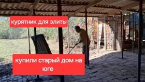 59//Купили старый дом на юге. Рынок в станице. Обманули Обвесили.Курятник для элитных кур.