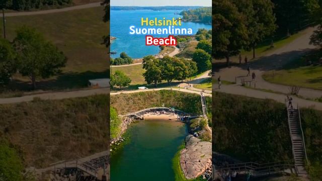 Helsinki, Suomenlinna Island Beach #helsinki #suomenlinna @suomenlinnaofficial