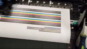 Плоттер Canon ipf825 с новой печатающей головкой, тест печати