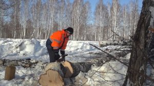 Самодельный трактор "Железный дровосек"17 Ездил в деляну 3.