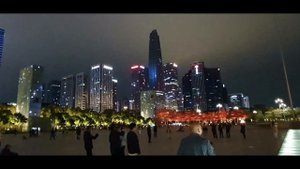 Световое шоу на небоскребах Китая. Шэньчжэнь.