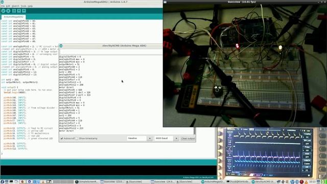 Arduino MegaADK #67 : fischertechnik, motors, pwm, electronics, oscilloscope, replacement, scilab