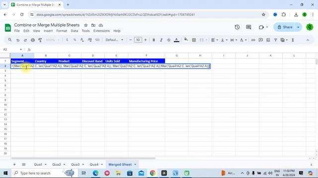 Boost Your Productivity: How to Merge/Combine Multiple Google Sheets into One?