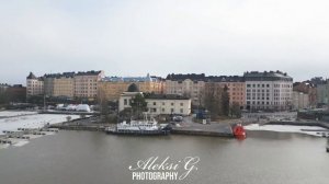 Katajanokka, We'll fly in the center of Helsinki behind the scurrying boats.