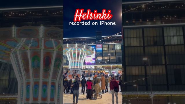 Walking around Helsinki, festive carousels in the center of Helsinki #helsinki #travel #christmas