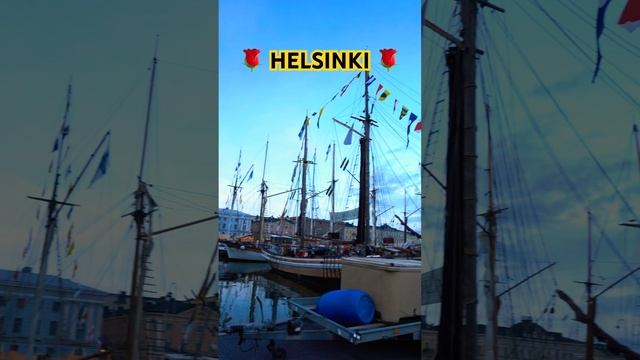 Old sailing ships on Helsinki Market Square #helsinki #finland4k