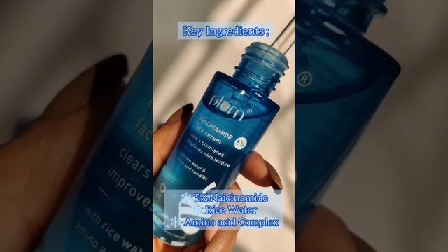 plum 5% niacinamide serum #ytshort #review #skincare #asmr #plumgoodness
