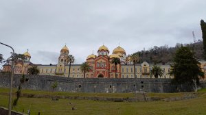 Абхазия. Новый Афон: водопад в Армянском ущелье, Приморский парк, Новоафонский монастырь.