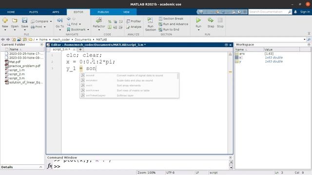 14.Line Style in Plots Part 3/4 Introduction to MATLAB