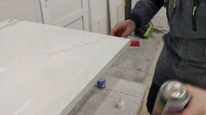 СТОЛЕШНИЦА из керамогранита. НАКЛАДНАЯ РАКОВИНА