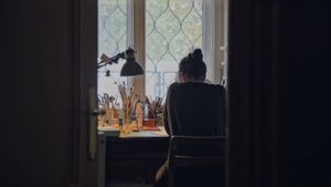 Настя рисует