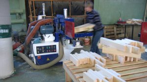 Фрезеровка заготовок для клееного бруса на минишип. 27.11.2024