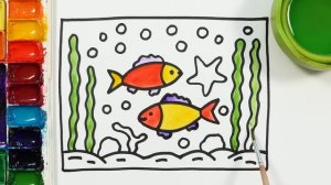 Змейки -Мама и малыш! Рисуем и раскрашиваем! Рисование для детей, малышей! Давайте рисовать вместе