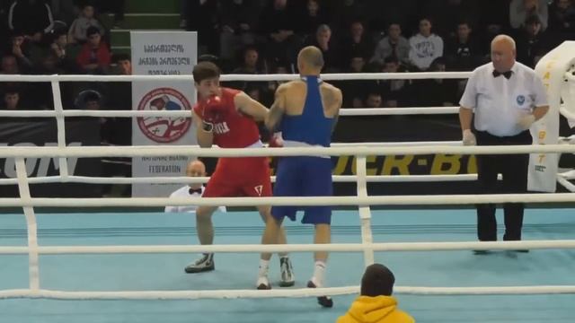 (69kg) Georgian Boxing FINAL17-11-2019 RED  Eskherkhan MADIEV Tbilisi VS BLUE  Laha GURULI  Rustavi
