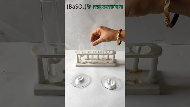 Formation of Barium Sulphate ppt Hindi Medium double displacement reaction