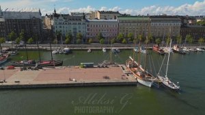 Helsinki, Halkolaituri old sailing ship pier, short flight along the Kruununhaka coastline