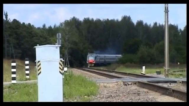 Дизель-поезд сер.ДР1Б Осиповичи-Солигорск. смотреть онлайн