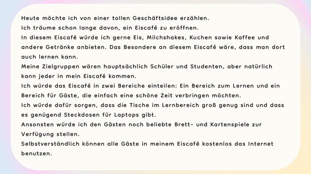 B2 (Beruflich) Mündliche Prüfung Teil 1 ~ 8. Geschäftsidee смотреть онлайн